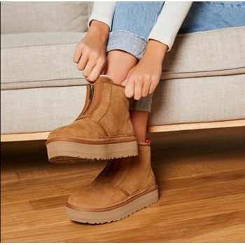 UGG Neumel Platform ZIP Boot Chestnut