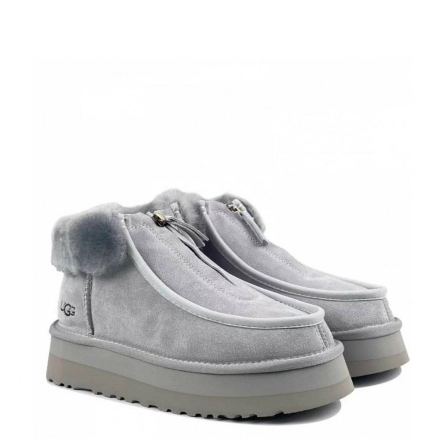 UGG Funkette Platform Boots Grey Violet