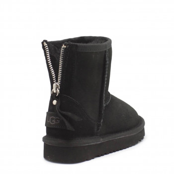 UGG Kids Classic Zip Short Black 