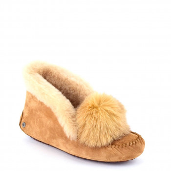 UGG Alena Pom Pom Chestnut