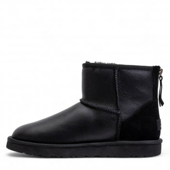 UGG Mens Classic Mini Zip Metallic Black 