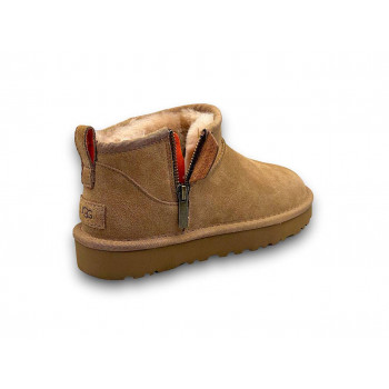 UGG Classic Ultra Mini ZIP Chestnut