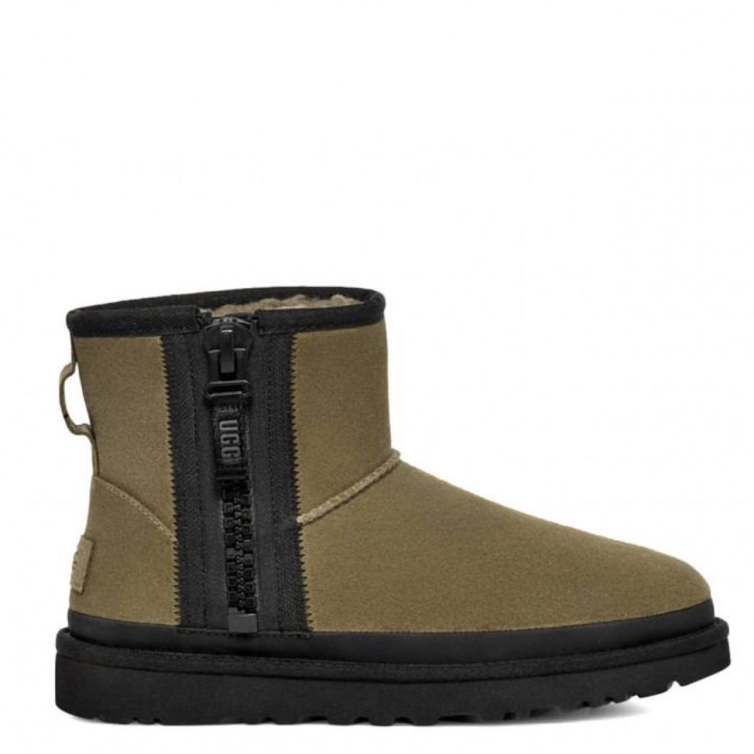 UGG Classic Mini Zipper Tape Logo Burnt Olive