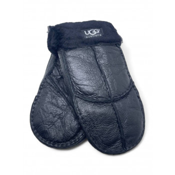 UGG Women's Sheepskin Mitten Metallic Black