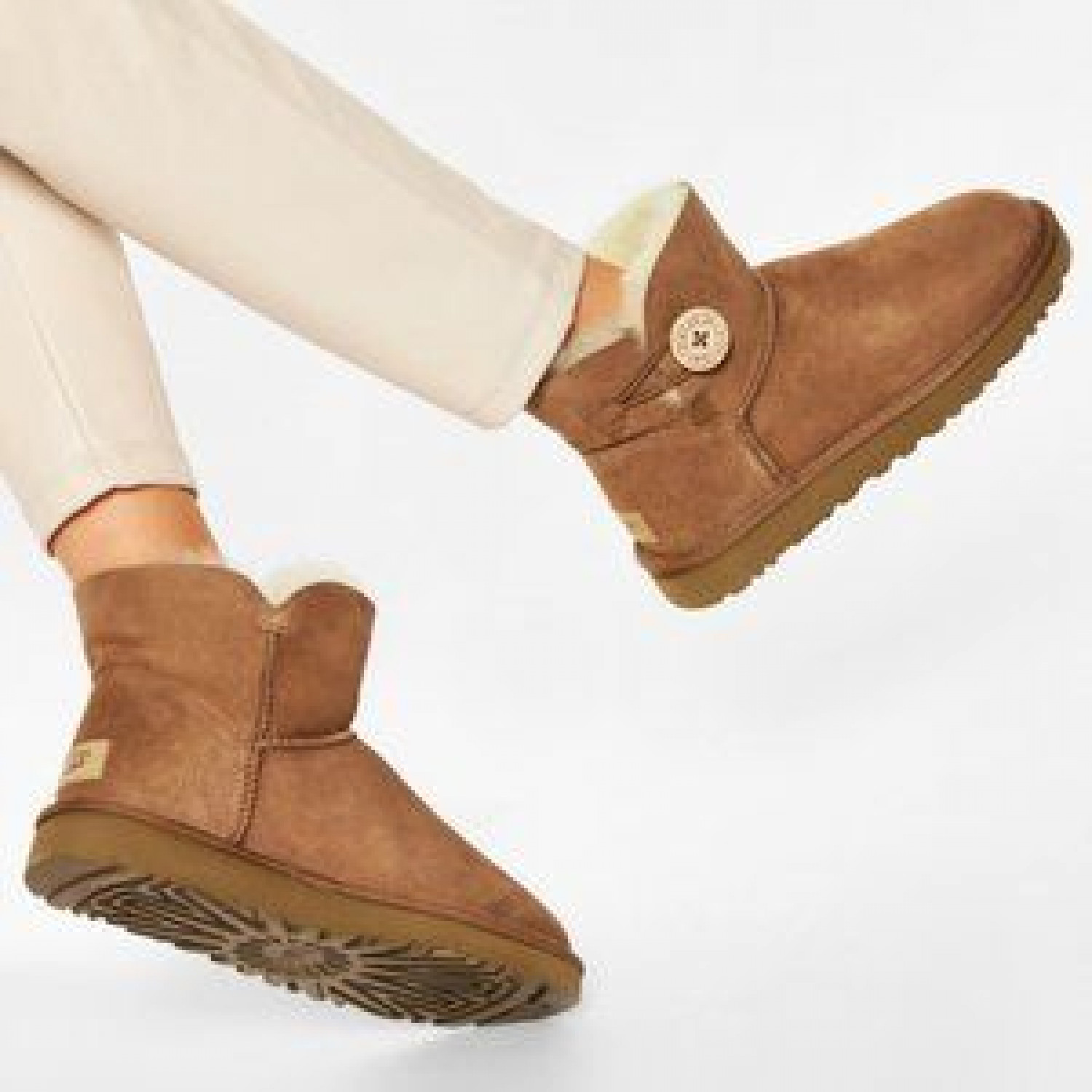UGG Mini Bailey Button II Chestnut