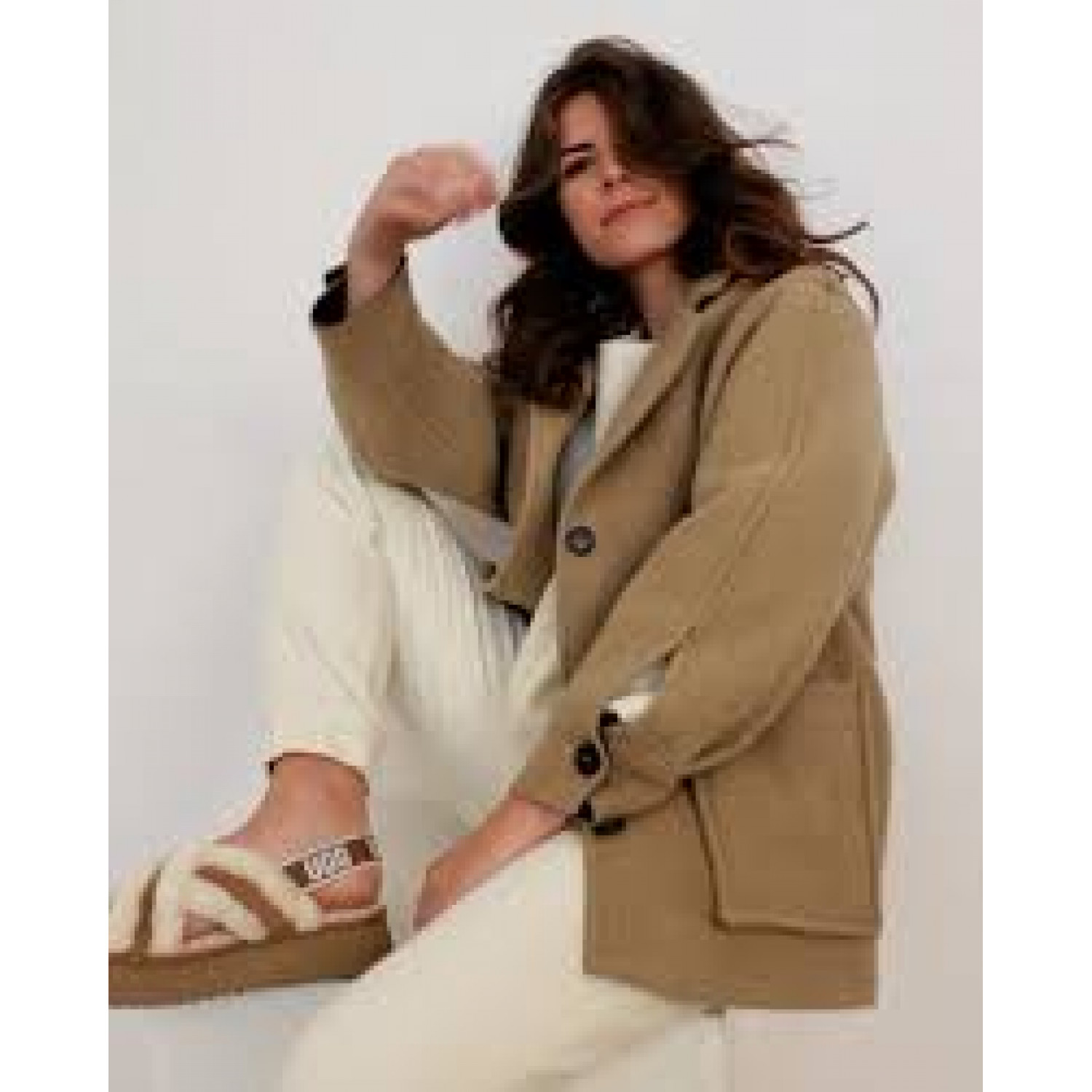 UGG Disco Cross Slide Chestnut