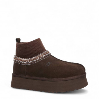 UGG Tazz Platform Knit Chocolate