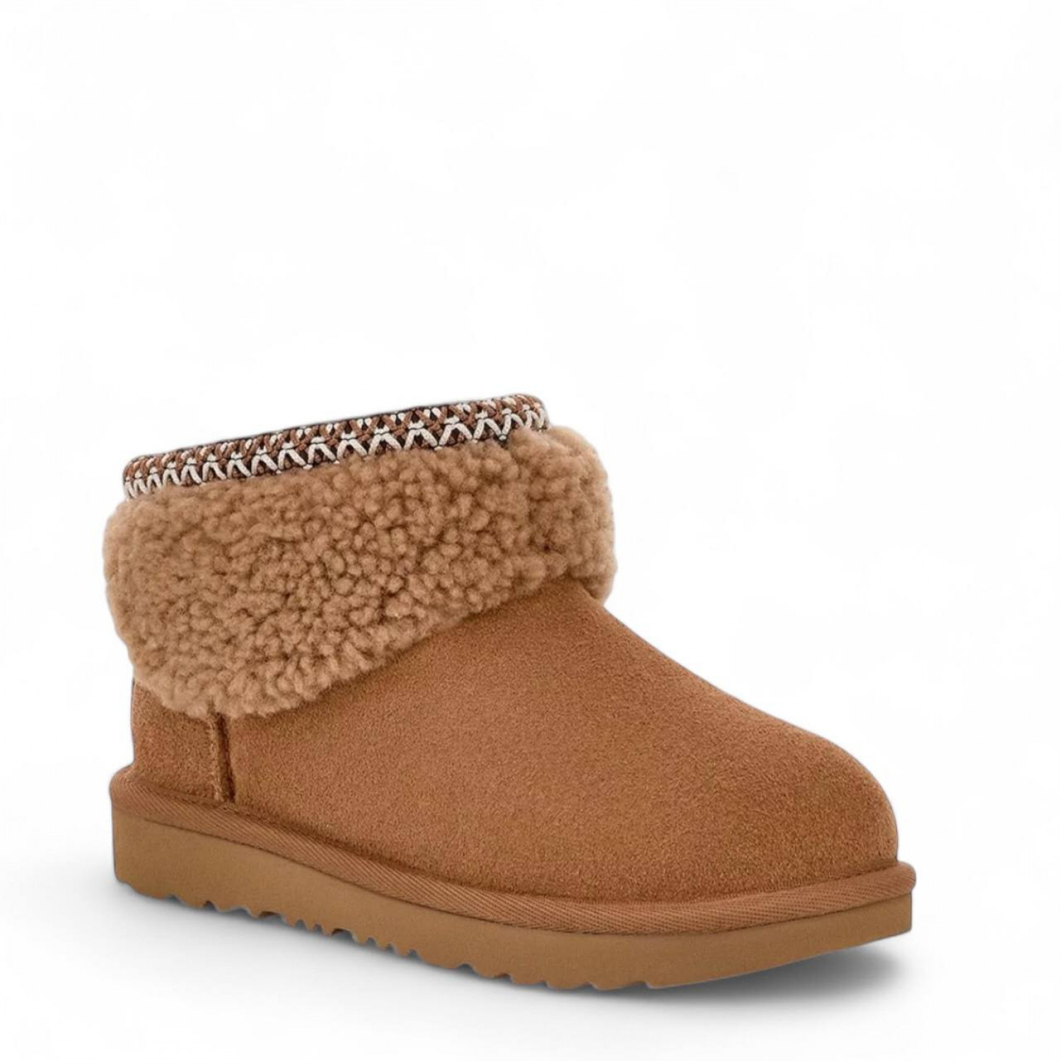 UGG Classic Ultra Mini Maxi Curly Chestnut